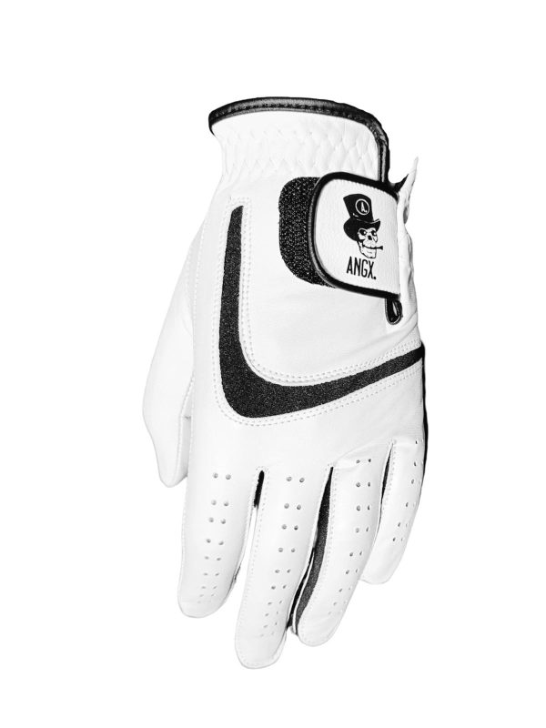 Men golf glove WHITE STAR